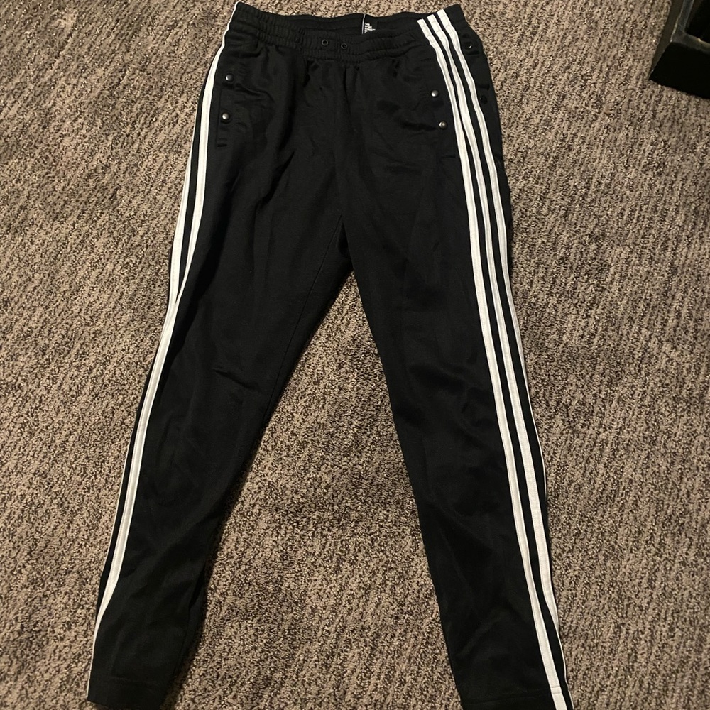 Adidas button jogger pants